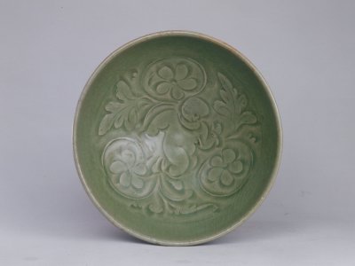 图片[2]-Blue-glaze flower-cut baby play bowl of Yaozhou kiln-China Archive